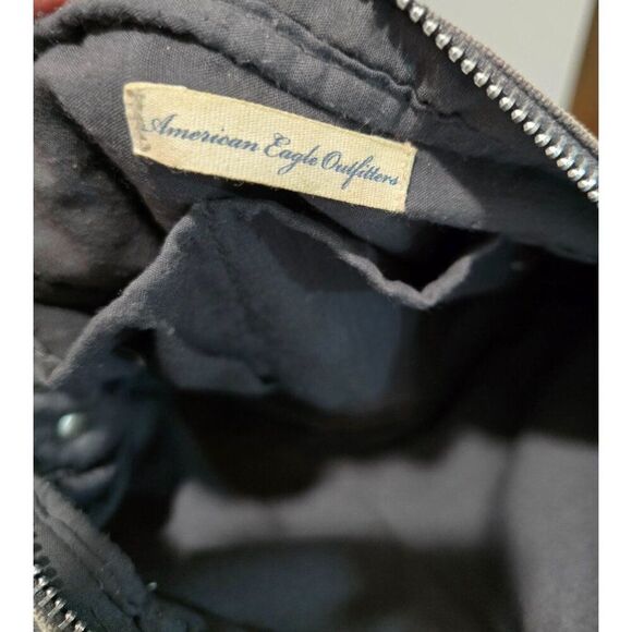 American Eagle Outfitters Gray Canvas Crossbody Bag With Multiple Pockets - Picture 5 of 6